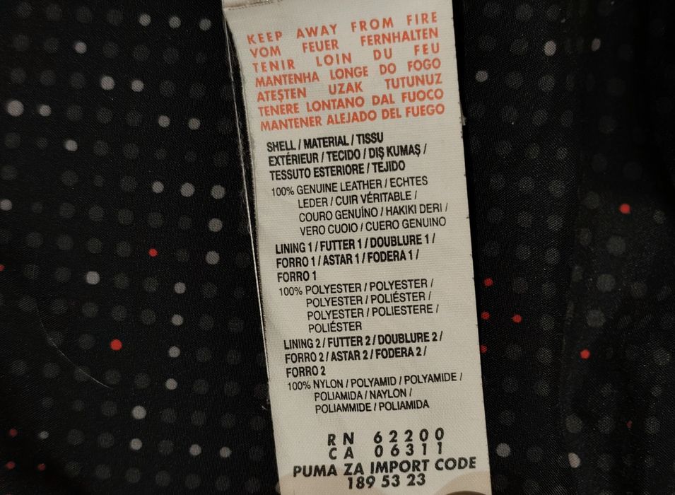 Kurtka męska Puma Ferrari - 100% Skóra Naturalna  r. L / Stan Idealny!