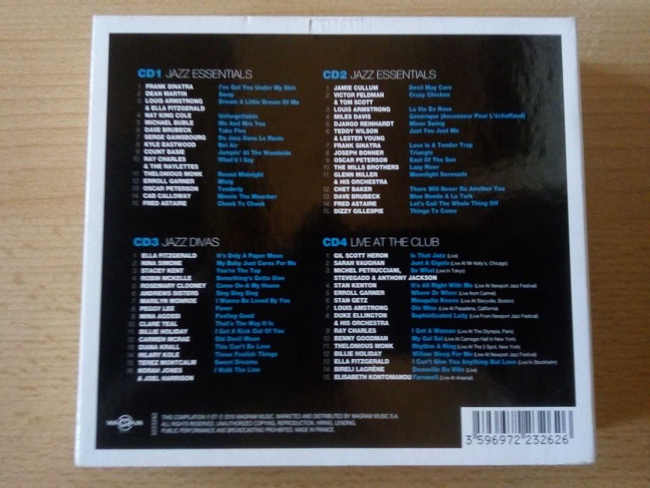 Club Jazz The Finest Jazz Selection 4xCD - Sinatra Bublé Monk Miles Davis Diana Krall Nina Simone Billie Holiday Gainsbourg Brubeck Stacey Kent Norah