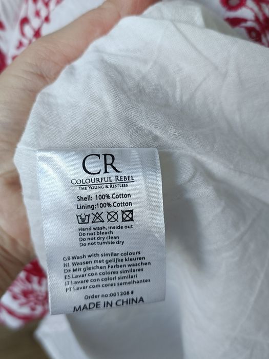Sukienka oversize nowa biała z haftem boho letnia babydoll S M