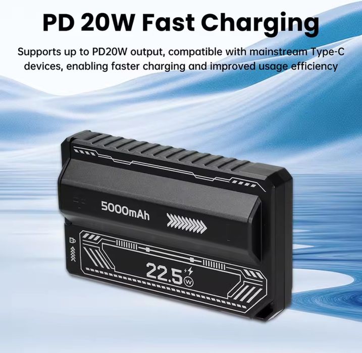 Powerbank на 21700 PD 20w Type C ,  5000 Mah QC 22.5w USB A Liitokala