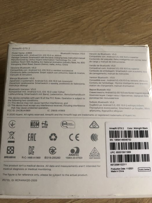 Zegarek amazfit gts 2