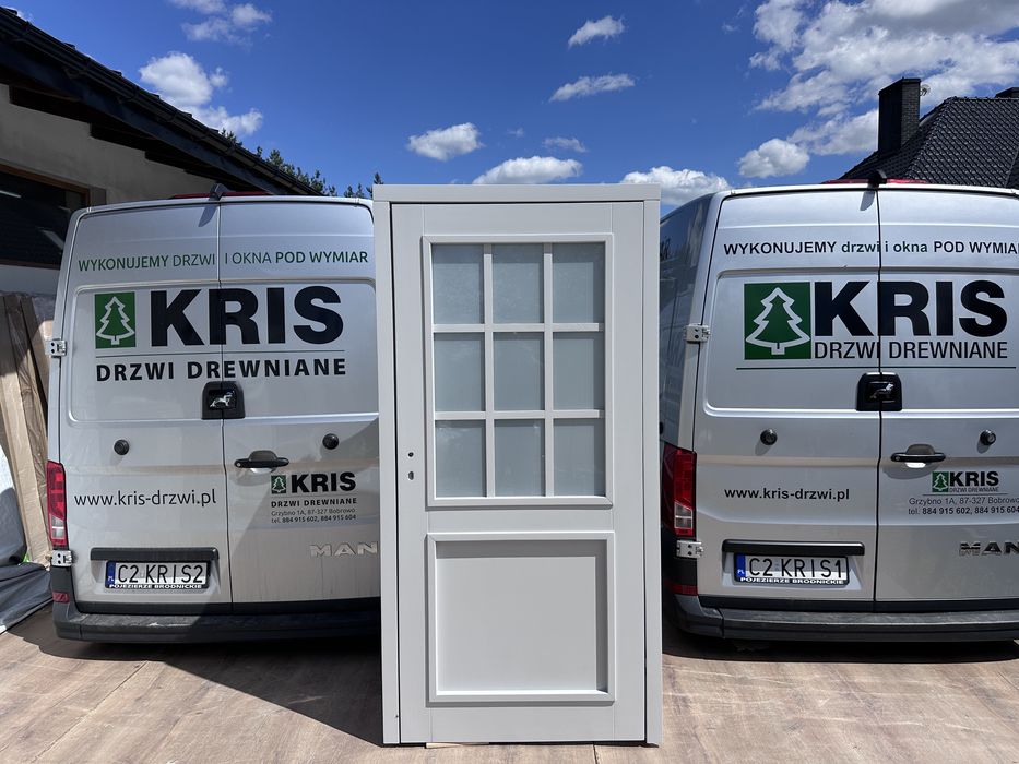 Drzwi zewnętrzne drewniane Na wymiar wejściowe dostawa i montaż Polska