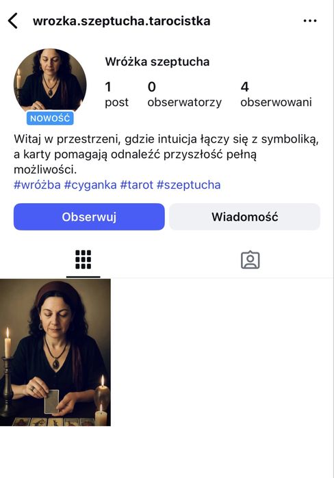Wróżka szeptucha cyganka tarot tarocistka jasnowidz magia rytuały