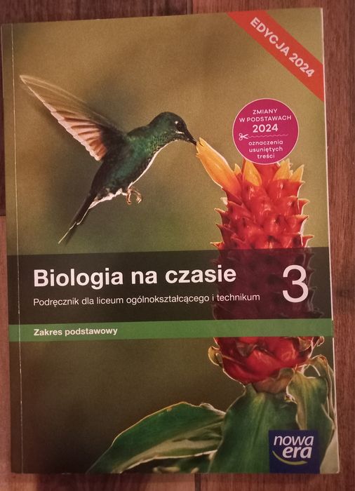 Biologia na czasie 3 zakres podstawowy edycja 2024