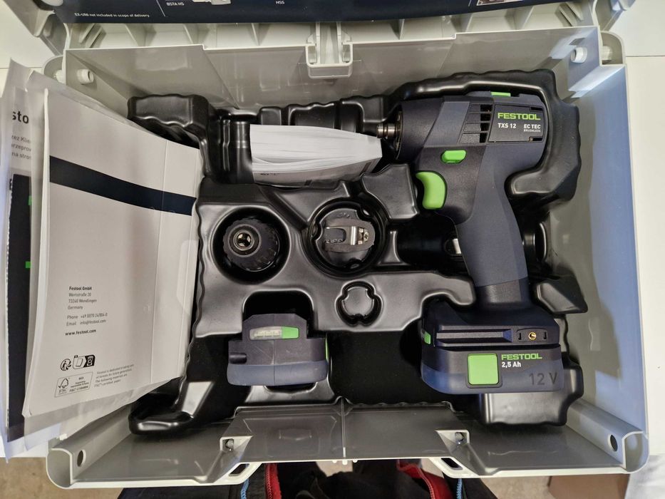 Wiertarko-wkrętarka Festool TXS 12 2,5 Set