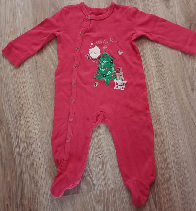 Piżamka pajacyk świąteczna 74