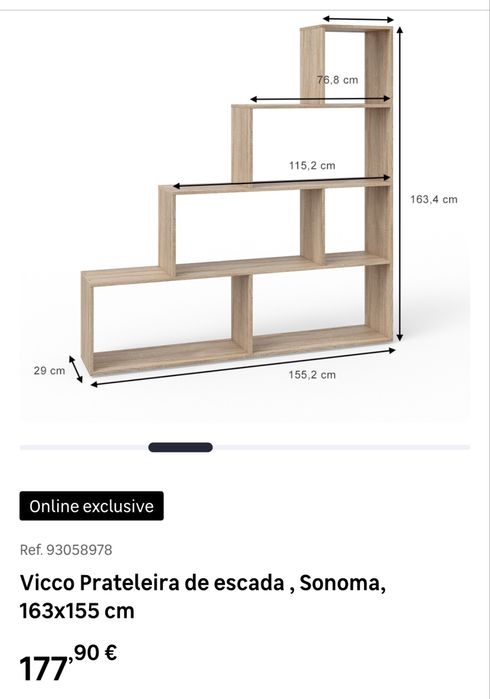 Estante em escada Leroy Merlin 163x165
