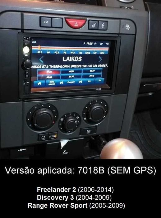 Rádio 2DIN • LAND ROVER • Discovery Freelander Range Rover Sport • GPS
