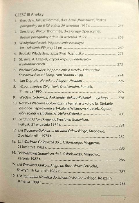 13 Pułk Piechoty w Kampanii Wrześniowej 1939 Relacje Pułtusku