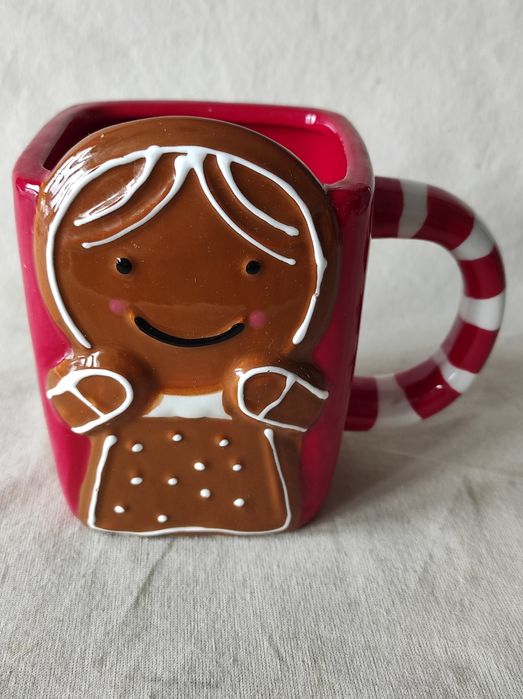 Kolekcjonerski kubek ciasteczko pierniczek czerwony dziewczynka 600 ml
