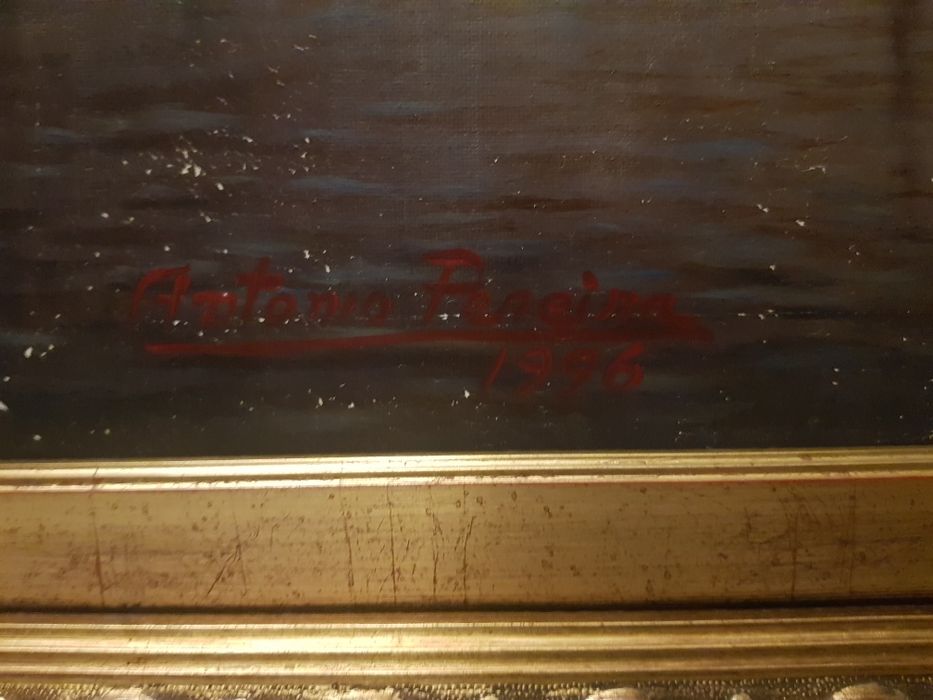Grande pintura fabulosa assinada do Porto