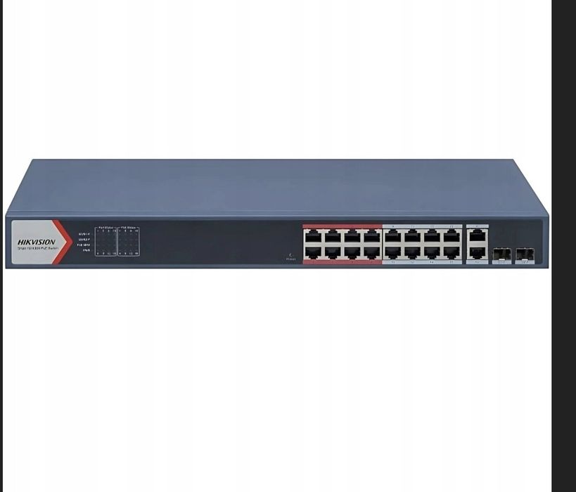 Switch Poe  DS‑3E1318P‑EI(B) 16‑Portowy SFP Hikvision