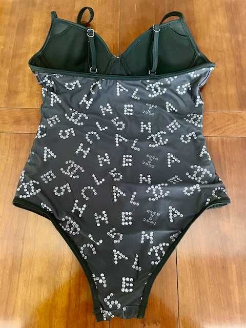 Fato de banho preto e branco Tam. M