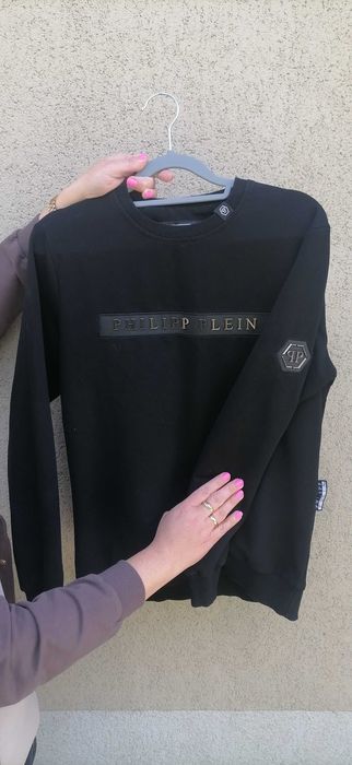 Męska czarna bluza Philipp Plein