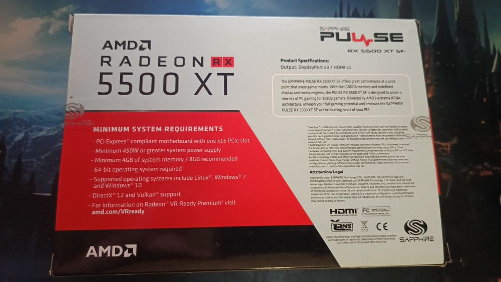 Відеокарта Sapphire Pulse Radeon RX 5500 XT 8GB GDDR6