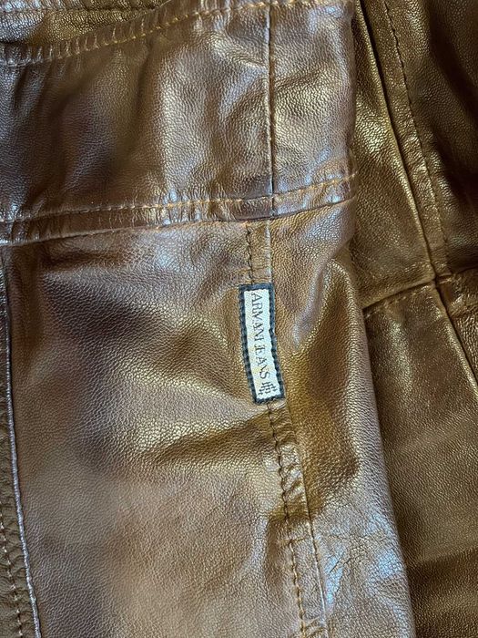 Casaco de Couro Masculino da Armani, original, made in Italy