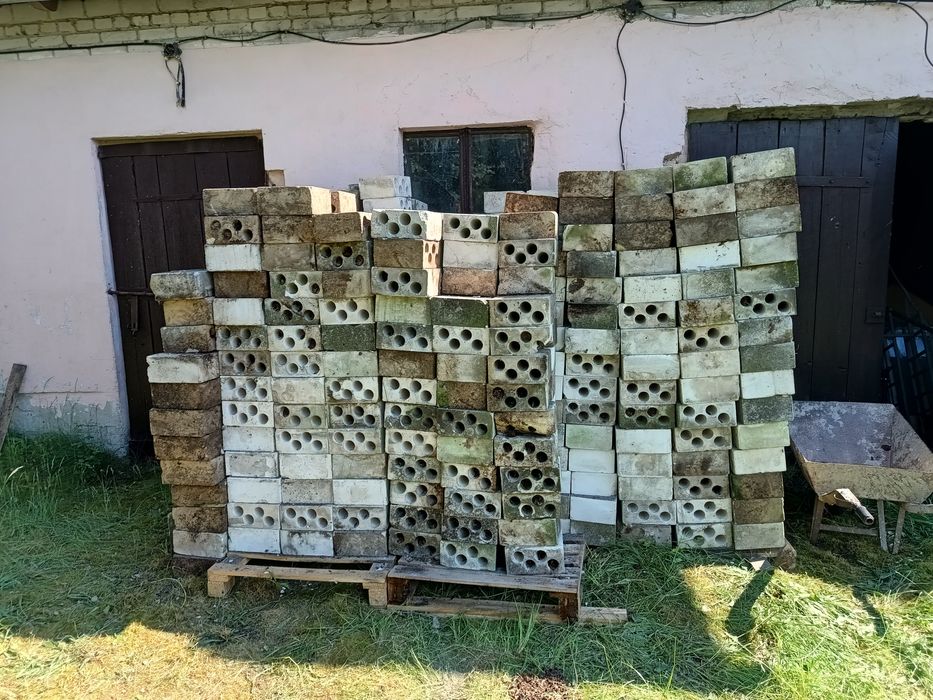 Cegła dziurawka, biała