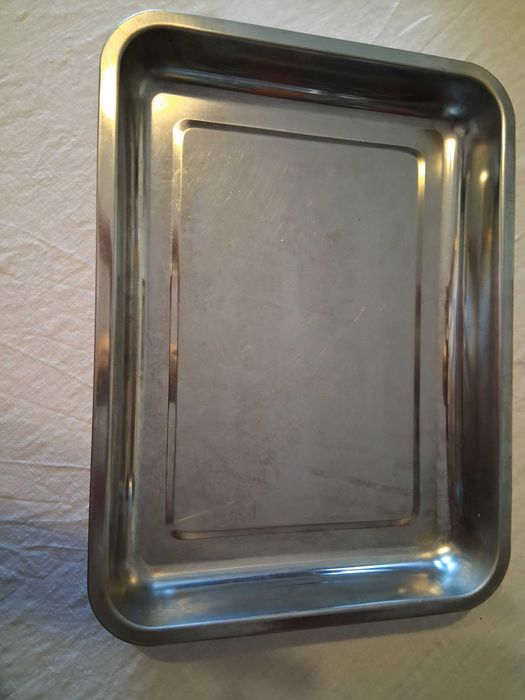 Tabuleiro de inox grande