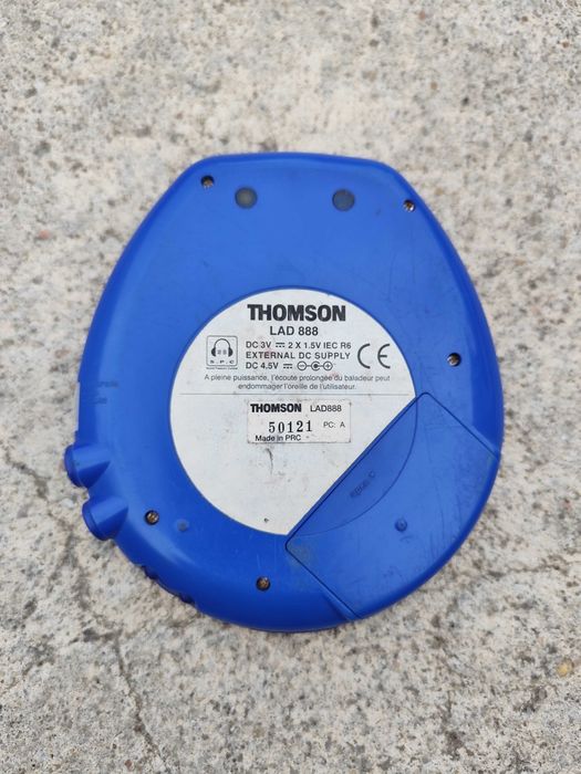 Leitor de CD portátil da marca Thompson