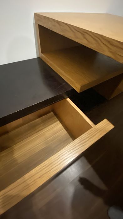 Secretária de escritorio grande + moveis de apoio