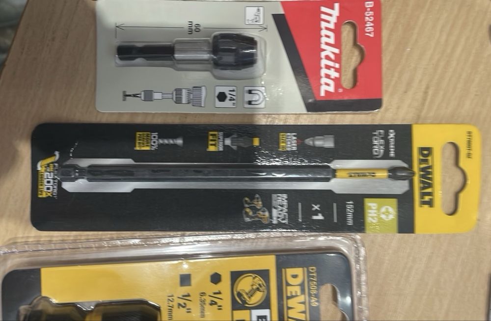 Наконечник ударного гайковерта перехідник фірмений dewalt makita 1/4