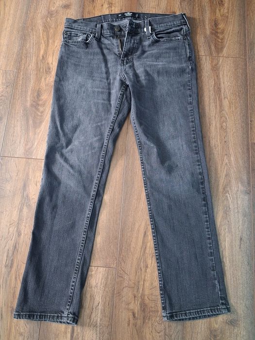 Spodnie jeansowe męskie Slim Straight Hollister