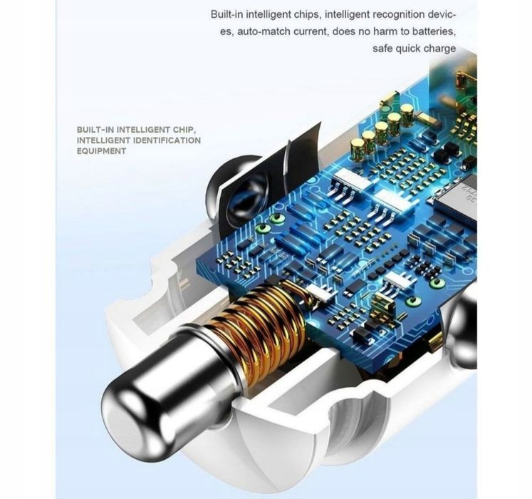 Ładowarka samochodowa Baseus Circular PD QC4.0+ 5A 30W podwójna