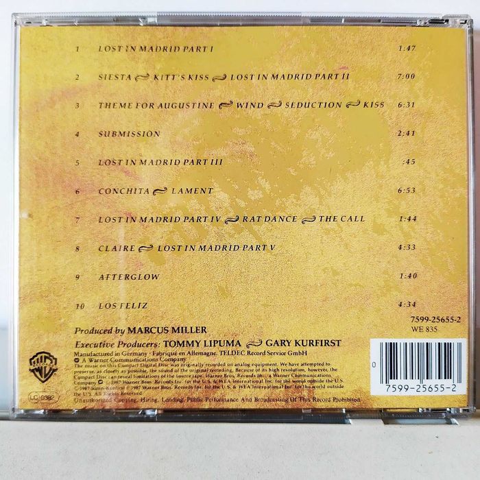 Miles Davis & Marcus Miller SIESTA - CD