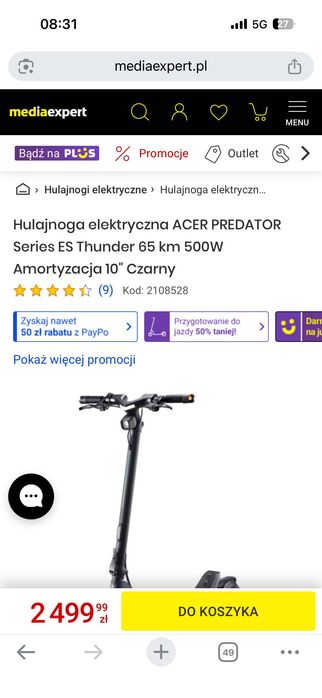 Hulajnoga Predator thunder