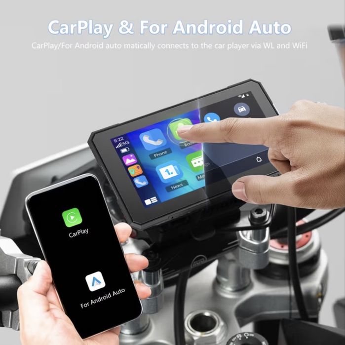 Multimedialna stacja do motocykla carplay android auto
