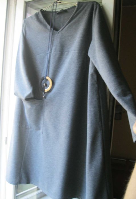 Платье  туника zanzea, трапеция , трикотажное размер 50-52 укр