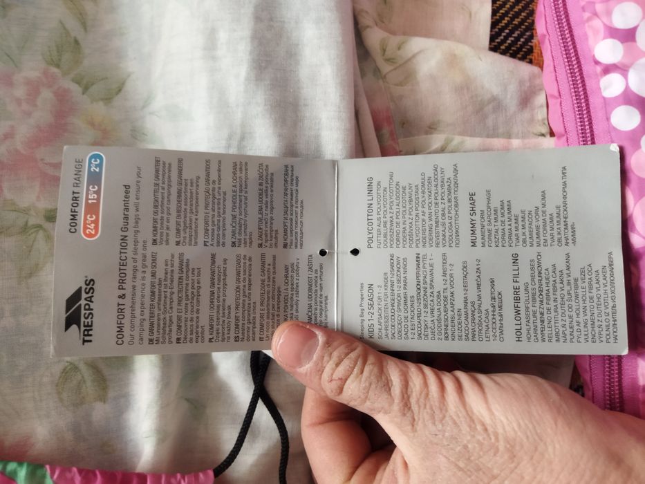 Продам недорого новий спальний мішок Trespass детский англія