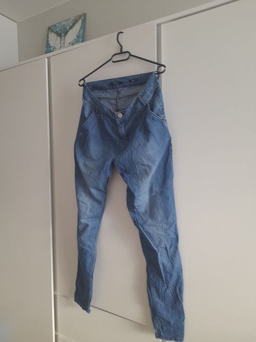 Spodnie cieniutki jeans, letnie 38