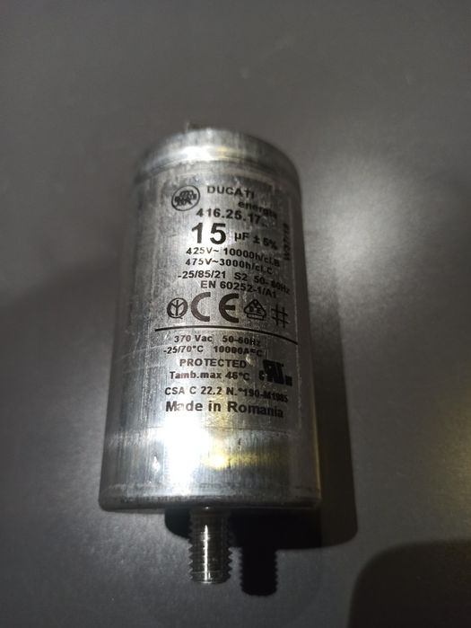 Kondensator suszarki Candy. Ducati 15