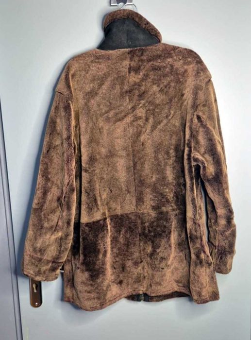 Hugo Boss Baldessarini Made in Italy, kurtka ze skóry kożuch rozm. XL