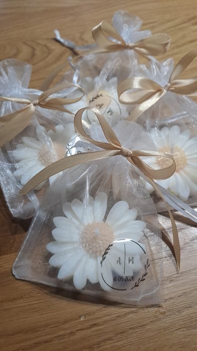 Podziękowania dla gości, świeca sojowa