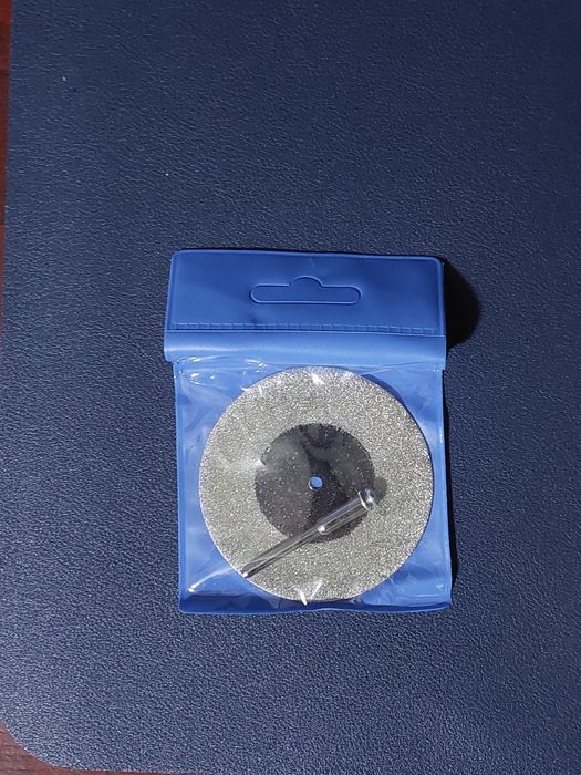 Disco de corte diamante 60mm + eixo Dremel