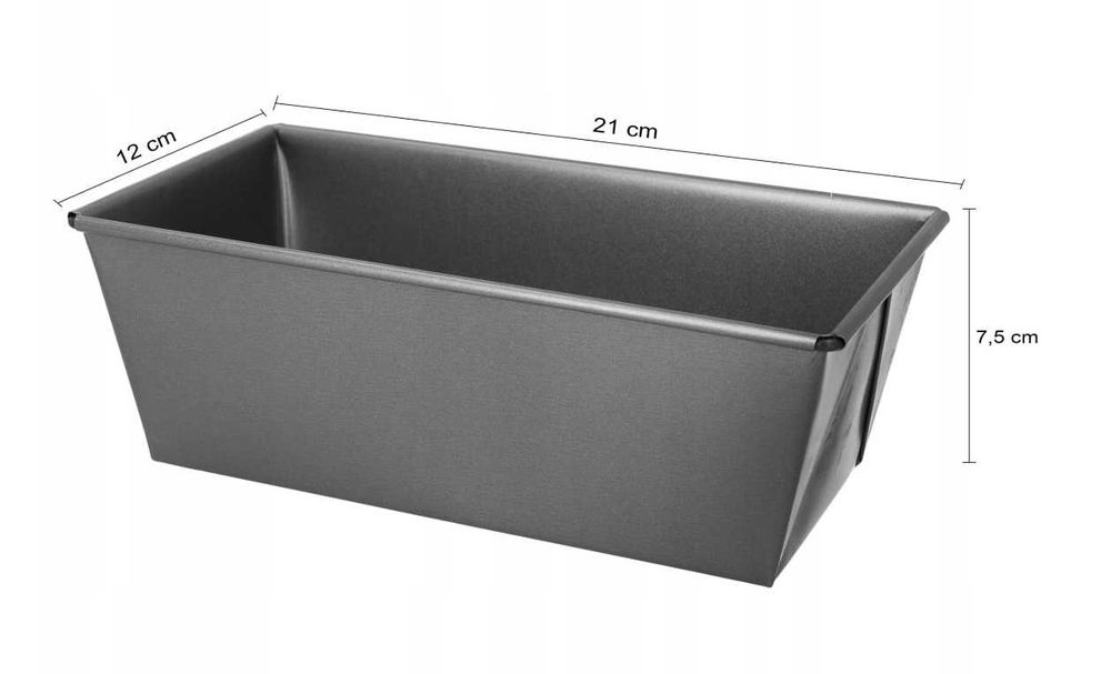 KEKSÓWKA prostokątna blacha do pieczenia forma do ciast chleba