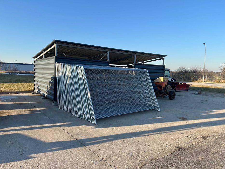 Ogrodzenie Tymczasowe Budowlane ZESTAW 200 MB (Panel + stopa + klamry)
