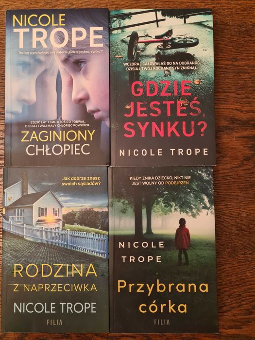 Nicole Trope autorka wciągających thrillerów - 4 książki jak nowe
