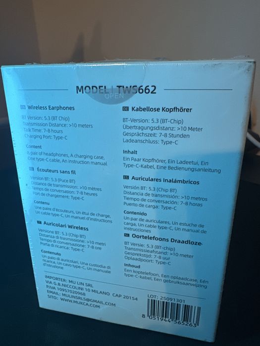 Sluchawki douszne Wesdar TWS662