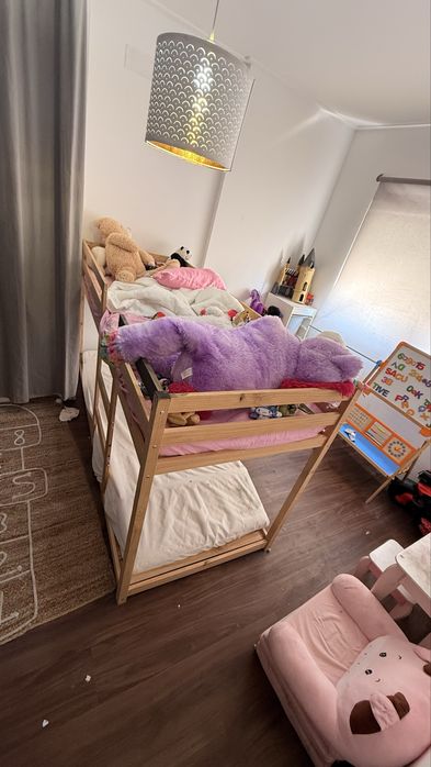 Beliche infantil 90x200 + 1 colchão