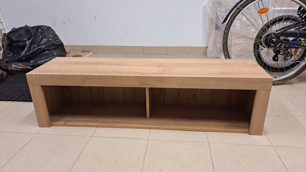 szafka wisząca Balder 120 cm otwarta dąb riviera