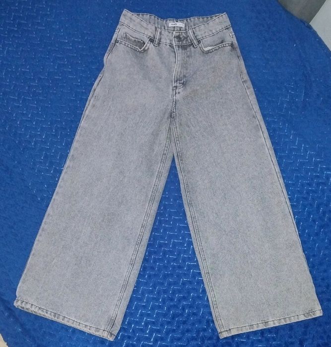 Spodnie młodzieżowe Sinsay, wide leg, szerokie nogawki, rozm. 146