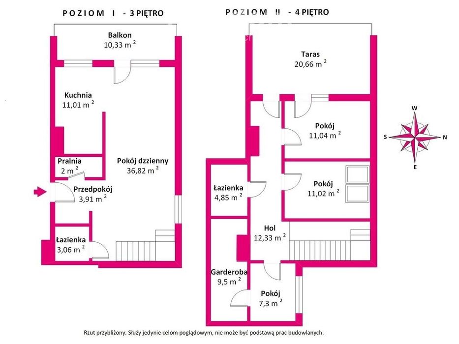 Wyjątkowy i funkcjonalny apartament dwupoziomowy