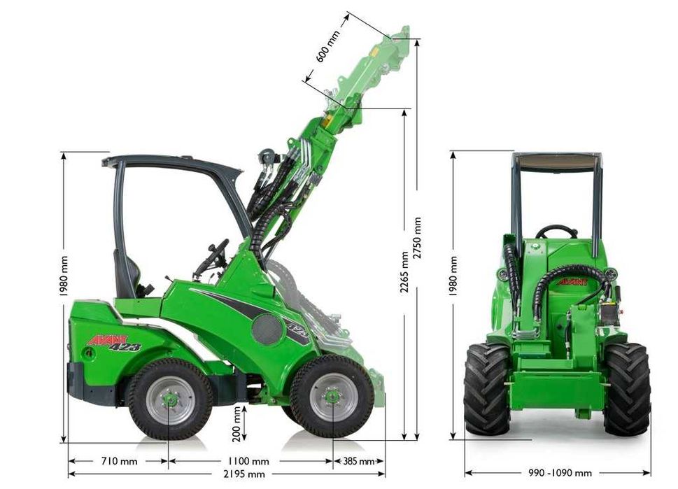 Avant 423 lekka Koparko ładowarka Promocja Wyprzedaż leasing 101%