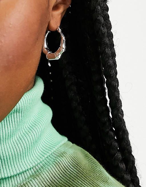 WEEKDAY Kolczyki Koła Srebrne Stal 25mm 30399