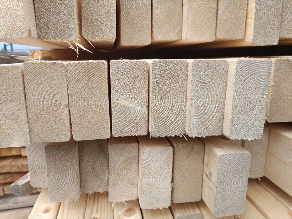 Kantówka, drewno suche heblowane C 24