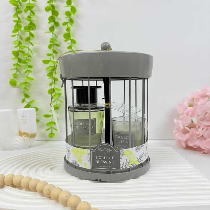 KIt difusor de aroma e vela para casa, presente, namorados, em 4 cores