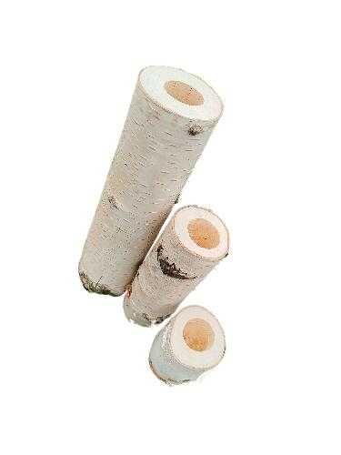 Świecznik na podgrzewacze stojak tealight brzoza boho